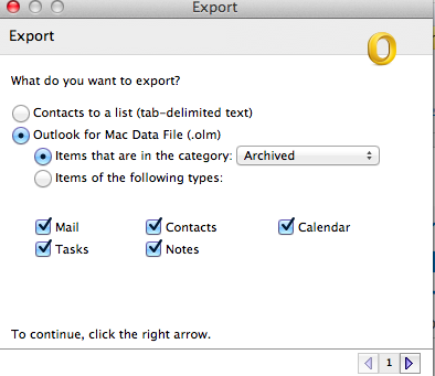 what is filename of outlook application for mac